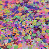 Fiesta Glitter Mix - Multicolor Shape Glitter